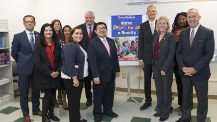 Assemblymember Kevin McCarty at Universal Pre-K Press Conference